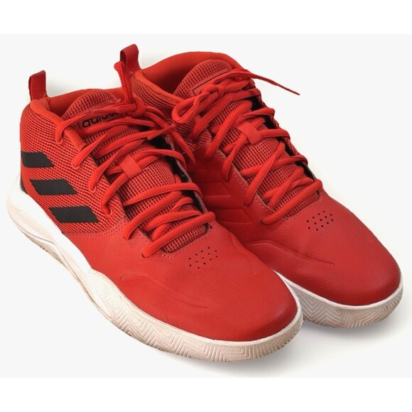 Adidas Shoes Men's Size 7 Own the Game Black Red‎ Basketball Jogging 789006 - Picture 1 of 10